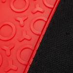 4 Paar Ofenhandschuhe Silikon rot Schwarz - Rot - Kunststoff - Textil - 19 x 37 x 2 cm