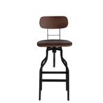 Tabouret de bar Retro Marron - Métal - 36 x 115 x 36 cm