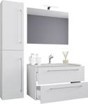 Table de toilette Badinos Blanc - Largeur : 80 cm