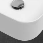 Waschbecken Quadratisch wei脽 脴435x125mm