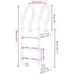 Schwimmbadleiter 3013324-4 Höhe: 158 cm