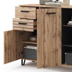 Sideboard Amber Braun - Grau - Holzwerkstoff - 120 x 100 x 38 cm