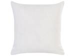 Coussin décoratif MANKETTI Noir - Blanc - Jaune - Textile - 45 x 45 x 10 cm