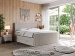 Boxspringbett KING DOREN Breite: 180 cm - H3 - Textil