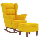 Chaise à bascule avec tabouret 3015093-2 Jaune