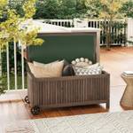 Terrassenbox SF6319ORDE Braun - Holzwerkstoff - 59 x 59 x 16 cm