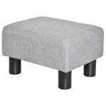 Hocker 833-666V70GY Glas Grau - Textil