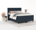 Premium Boxspringbett Attik Blau - Breite: 160 cm