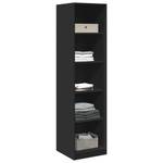 Kleiderschrank 298537-3 Schwarz - Breite: 50 cm