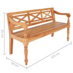 Banc 296120 Marron clair - 123 x 81 cm