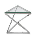 Sofa-Tisch Doble Triangle Silber - Glas - 45 x 40 x 45 cm