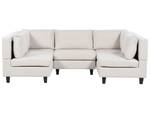 Modulsofa UNSTAD 5-tlg Beige - Schwarz - Creme