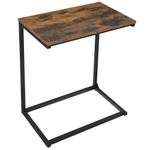 Beistelltisch Schwarz - Holzwerkstoff - Metall - 35 x 66 x 55 cm