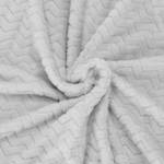 Wohndecke 70 x 160 cm Zickzack-Muster Grau - Textil - 70 x 160 x 2 cm