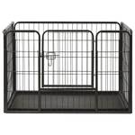 Hunde-Laufstall 295858 Schwarz - Metall - 31 x 42 x 1 cm