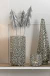 Weihnachtsbaum BGWS Braun - Grau - Silber - Glas - 14 x 39 x 14 cm