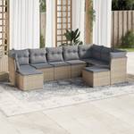 Gartensitzgruppe K5621(9-tlg) Beige - Massivholz - 69 x 62 x 55 cm