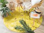 Tapis patchwork ZEYTIN Marron - Doré - Jaune