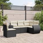 Gartensitzgruppe K1841(5-tlg) Schwarz - Massivholz - 69 x 62 x 62 cm