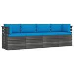 Gartensitzgruppe K2763(4-Sitzer) Blau