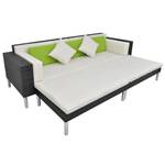 Gartenmöbel-Set (4-teilig) 294024 Schwarz - Metall - Polyrattan - 68 x 29 x 100 cm