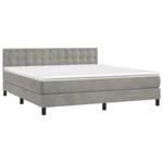 Boxspringbett 3017268-21 Hellgrau - Breite: 180 cm