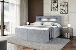 Boxspringbett - ORGOL Grau - Breite: 120 cm - H4