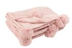 Decke Rosa Pink - Textil - 130 x 1 x 170 cm