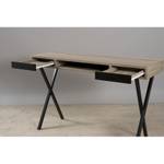 Schreibtisch mit gekreuzten Beinen Braun - Holzwerkstoff - 40 x 77 x 120 cm