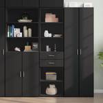 Highboard DE2135 Schwarz - Holzwerkstoff - 43 x 185 x 50 cm