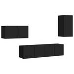 TV-Schrank 4er Set D314 Schwarz