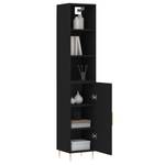 Highboard DE4089 Schwarz - Holzwerkstoff - 34 x 180 x 35 cm