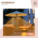 Heizstrahler 842-279V90SR Silber - Metall - 75 x 22 x 87 cm