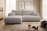 Ecksofa OVO Taupe - Ecke davorstehend links - Ottomane davorstehend links