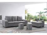 Umkehrbares Sofa "Malcolm" 3+1 - 229 x 1 Grau - Massivholz - 170 x 92 x 229 cm