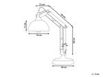 Tischlampen SALADO Braun - Weiß - Massivholz - 18 x 53 x 18 cm