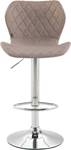 Tabouret de bar Cork Lot de 2 Taupe - Argenté