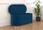 Ovaler Pouf Scarlett Marineblau