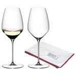 Riesling Veloce 2er Set + Poliertuch Glas - 10 x 25 x 10 cm