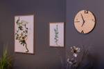 Horloge murale design Puhr swiss pine Beige - Bois manufacturé - En partie en bois massif - 30 x 30 x 4 cm