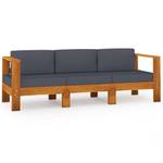 Gartensofa 3006534-17 Grau - Massivholz - Holzart/Dekor - 70 x 60 x 65 cm