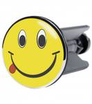 Waschbeckenstöpsel Smiley Gelb - Kunststoff - 4 x 7 x 7 cm