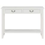 Console 297705 Blanc - Métal - Bois/Imitation - 35 x 80 x 110 cm