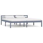 Bettgestell 298585-2 Grau - 186 x 60 cm