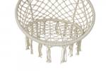 Lifa Garden | Chaise suspendue ronde | Beige - Matière plastique - Textile - 80 x 140 x 140 cm