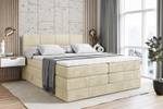 Boxspringbett ARDENI KING Ecru - Breite: 160 cm