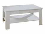Table basse blanc GAMMA Blanc - Bois manufacturé - 110 x 49 x 67 cm