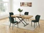 Table extensible MORIALA Noir - Bois manufacturé - 90 x 75 x 220 cm