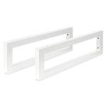 Console murale, jeu de 2 500x150mm blanc Blanc