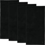 Duschtuch 4er-Pack 161520 Schwarz - 70 x 140 cm